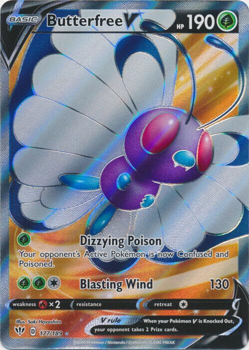 Amazon.com: Pokemon - Butterfree V 177/189 - Darkness Ablaze